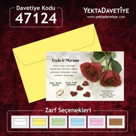 Yekta 47124 davetiye modeli