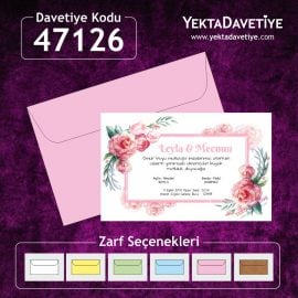 Yekta 47126 davetiye modeli